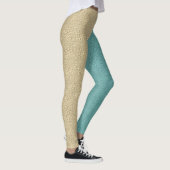 Dekorative Hälfte und Hälfte  Leggings (Rechts)
