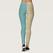 Dekorative Hälfte und Hälfte  Leggings (Rückseite)