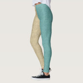 Dekorative Hälfte und Hälfte  Leggings (Links)
