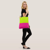 Dekorative Hälfte und Hälfte Tasche (Am Model)