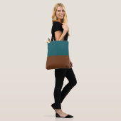Dekorative Hälfte und Hälfte Tasche (Am Model)
