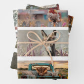 Dekorative Handsäge-Designs Hahn Esel Lastwagen  Geschenkpapier Set (Beispiel)