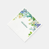 Dekorative hängende Blumen VORLAGE Serviette (Ecke)