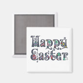 Dekorative Happy Oaster Typografy | Magnet (Vorderseite/Rückseite)