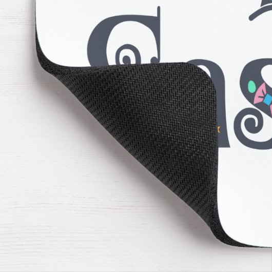 Dekorative Happy Oaster Typografy | Mousepad (Ecke)