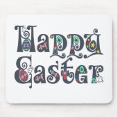 Dekorative Happy Oaster Typografy | Mousepad (Vorne)