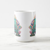 Dekorative Hauptstadt Letter "A" mit Art-Deco-Flai Kaffeetasse (Mittel)