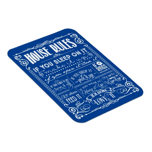 Dekorative Hausordnung Magnet (Rechte Seite)