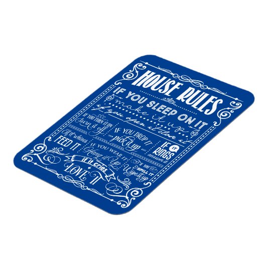 Dekorative Hausordnung Magnet (Linke Seite)