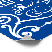 Dekorative Hausordnung Poster (Ecke)