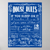 Dekorative Hausordnung Poster (Vorne)