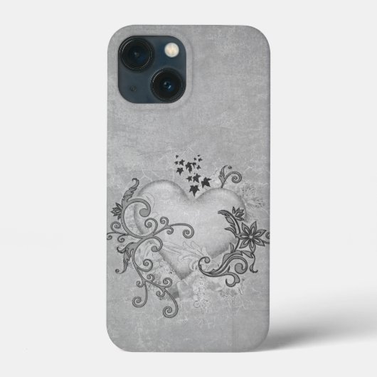Dekorative Heart iPhone Case (Rückseite)