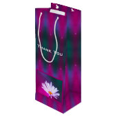 Dekorative, helle Farbe Danke Geschenktüte Für Weinflaschen (Rückseite Schrägansicht)