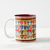 Dekorative Heraldry Muster Tasse (Links)