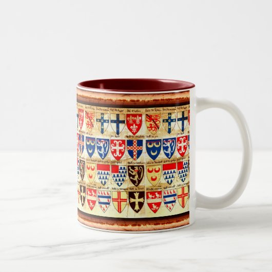 Dekorative Heraldry Muster Tasse (Rechts)