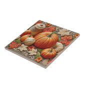 Dekorative Herbst-Keramikfliesen mit Kürbissen Fliese (Seite)