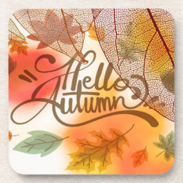 Dekorative Herbstleaves Getränkeuntersetzer