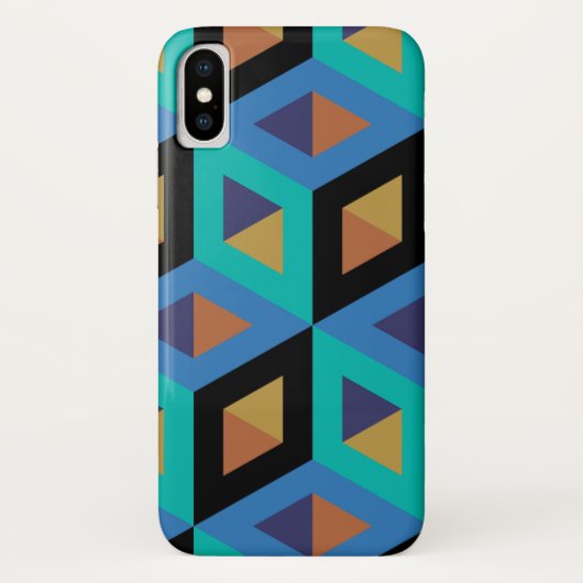 Dekorative Hexagons Mosaikmuster Case-Mate iPhone Hülle (Rückseite)