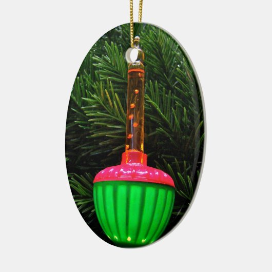 Dekorative Holiday Bubble Light Oval Monte Brè Keramikornament (Links)