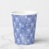 Dekorative Holiday Snowflake Paper Cups Pappbecher (Links)