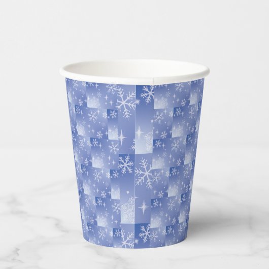 Dekorative Holiday Snowflake Paper Cups Pappbecher (Rechts)