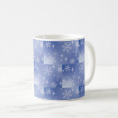Dekorative Holiday Snowflake Tasse (VorderseiteRechts)