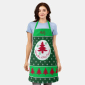 Dekorative Holiday Themed All-over Print-Schürze Schürze (Getragen)