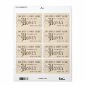Dekorative HONEY Farm Market Label Honeycomb Kraft (Vorne)