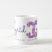 Dekorative I Monogramm-Tasse Ingridnamensbedeutung Kaffeetasse (Mittel)