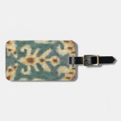 Dekorative Ikat Fabric Design von Chariklia Zarria Gepäckanhänger (Vorderseite horizontal)