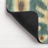 Dekorative Ikat Fabric Design von Chariklia Zarria Mousepad (Ecke)