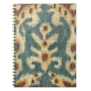 Dekorative Ikat Fabric Design von Chariklia Zarria Notizblock