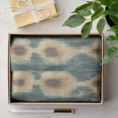 Dekorative Ikat Fabric Design von Chariklia Zarria Seidenpapier (Geschenk)