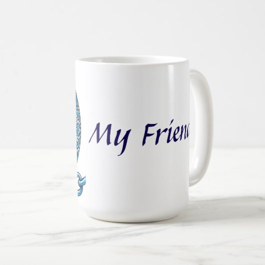 Dekorative Illustration eines Terrier Dog Kaffeetasse (VorderseiteRechts)