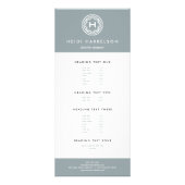 DEKORATIVE INITIALE LOGIK AUF SLATE GRAY WERBEKARTE (Vorne)