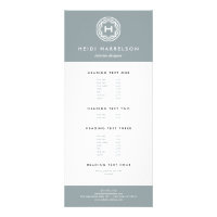 DEKORATIVE INITIALE LOGIK AUF SLATE GRAY