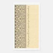 Dekorative Inspirierend Skripttypografie Serviette (Vorderseite)