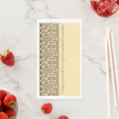 Dekorative Inspirierend Skripttypografie Serviette (Beispiel)