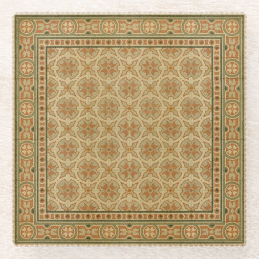 Dekorative italienische Mosaikfliesen von Vision S Glasuntersetzer (Vorderseite)