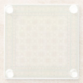 Dekorative italienische Mosaikfliesen von Vision S Glasuntersetzer (Rückseite)