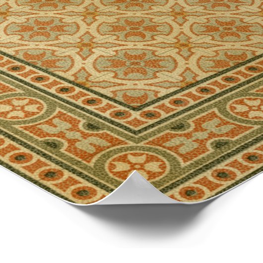 Dekorative italienische Mosaikfliesen von Vision S Poster (Ecke)