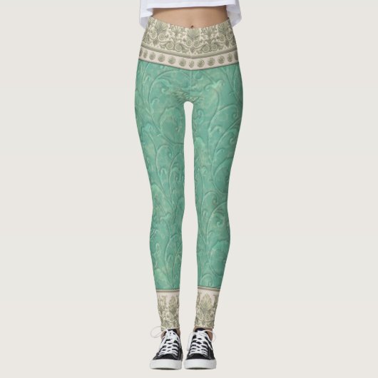 Dekorative Jade Leggings (Vorderseite)