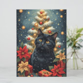 Dekorative Jahresgrüße Flachgrüße Karte (Stehend Vorderseite)