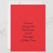 Dekorative Jahresgrüße Flachgrüße Karte (Rückseite)