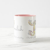 Dekorative Jamilah oder J-Name bedeutet Tasse (Mittel)