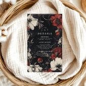 Dekorative Jugendstil-Hochzeit Begleitkarte