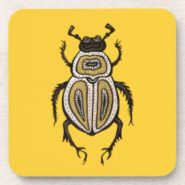 Dekorative Käfer Entomologie Kunst Getränkeuntersetzer