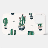 Dekorative Kakti-Sukkulturen Nahtloses Muster Case-Mate iPhone Hülle (Rückseite (Horizontal))