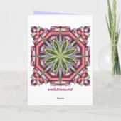 Dekorative Kaleidoskop Geburtstagskarte Karte (Rückseite)