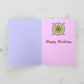 Dekorative Kaleidoskop Geburtstagskarte Karte (Innenseite)